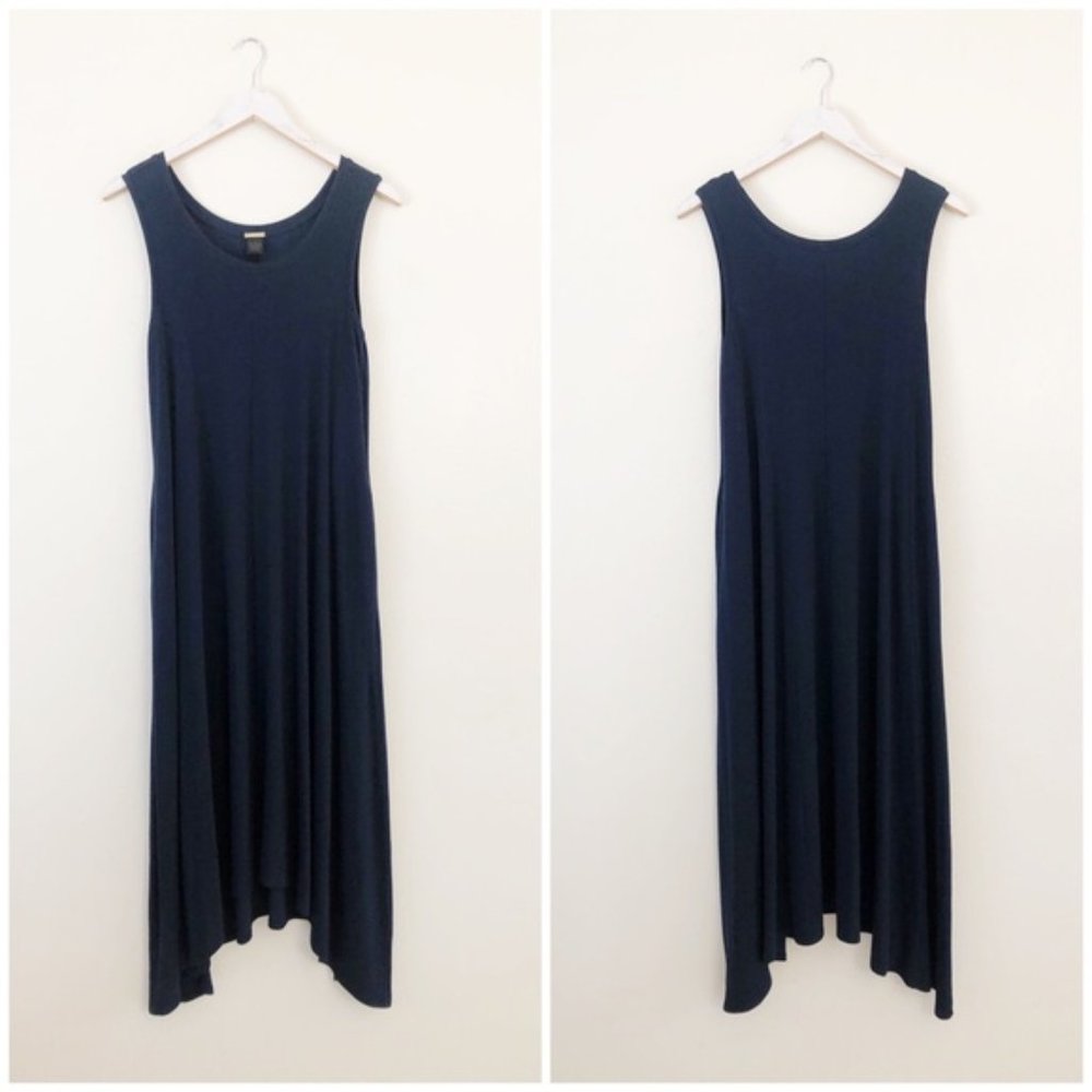 Magaschoni Medium Navy Blue Sleeveless Dress